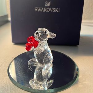 Swarovski Bunny Rabbit with Roses